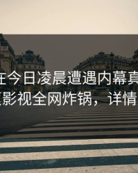 主持人在今日凌晨遭遇内幕真相大白，香蕉影视全网炸锅，详情了解